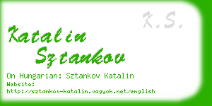 katalin sztankov business card